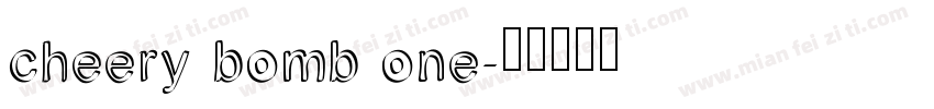 cheery bomb one字体转换